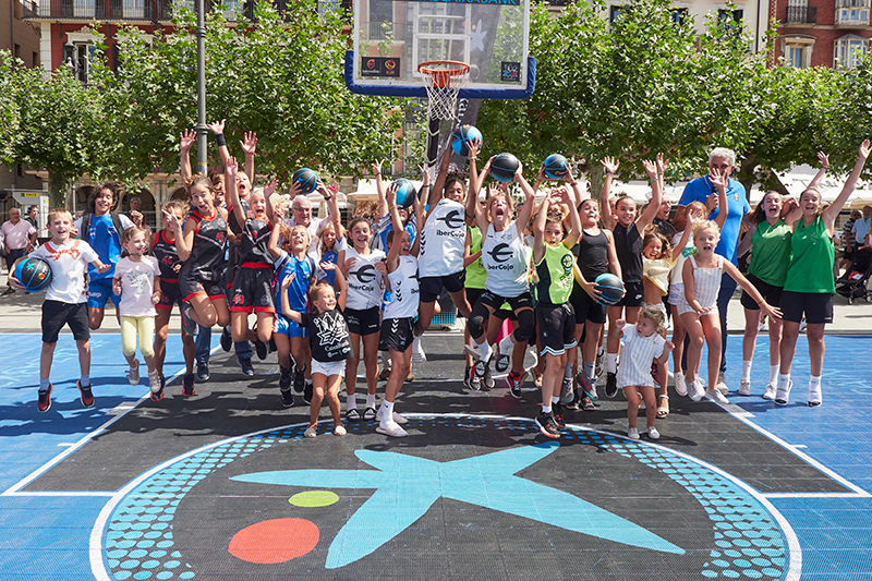 Pamplona vive una fiesta de r&eacute;cord del Plaza 3x3 CaixaBank